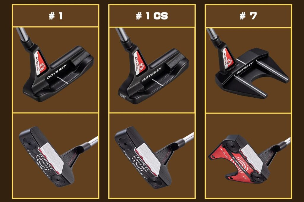 Ai-DUAL TRI-BEAMパター｜オデッセイ パター
（エーアイ デュアル トライ・ビーム）➀