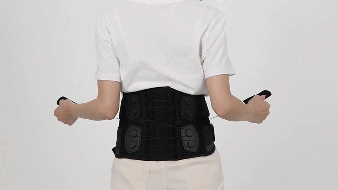 腰サポーター「メディテクト」の付け方・巻き方・つける位置,動画