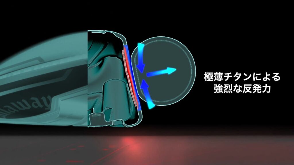 2026年 キャロウェイ クアンタム ドライバー ,異素材を使用した三層構造採用によりボール初速アップ